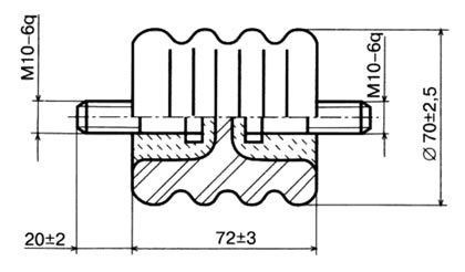 Рис.1.4. Схематическое изображение изолятора 701.1-II.