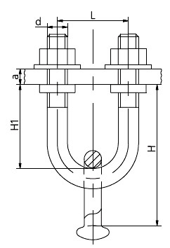 Рис.1.2. Схематическое изображение узлов крепления КГП-7-2Г, КГП-7-2Д