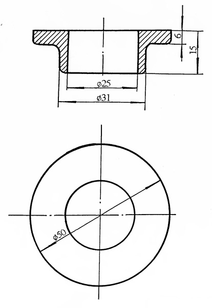 Рис.1. Схематическое изображение втулки В-22 и ВИ-22-00